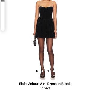NWT Bardot velour dress